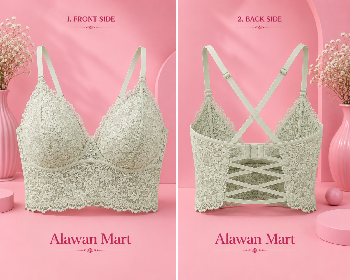 Longside Cross Belt Net paded bra