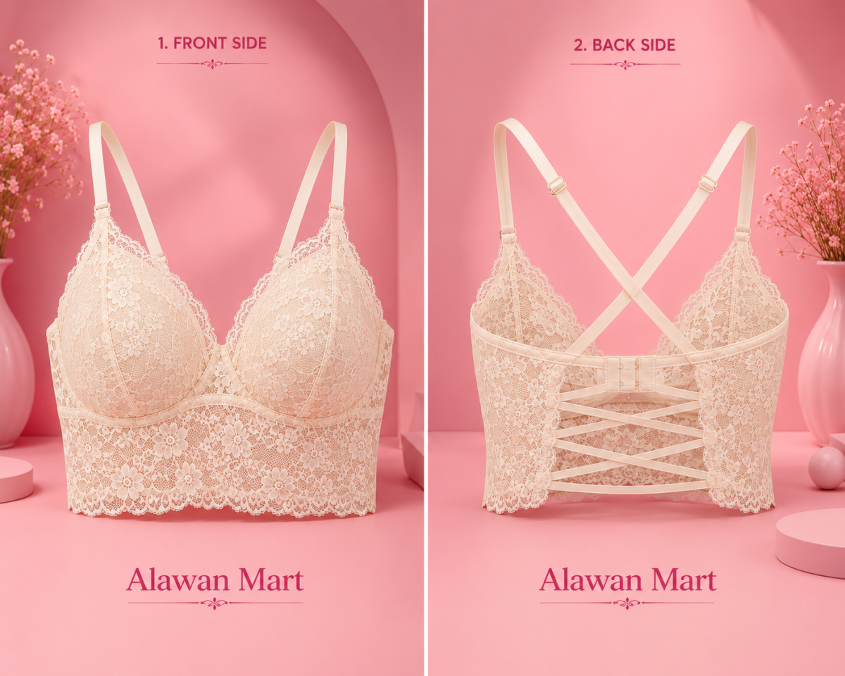 Longside Cross Belt Net paded bra
